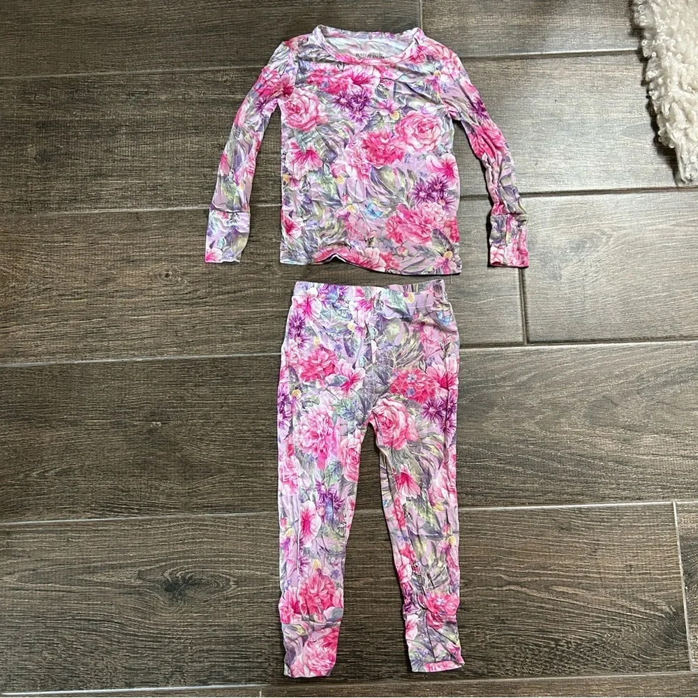 Posh Peanut / Bamboo Classic Pajama Set - Ellery (Floral)